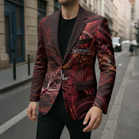 Personalised Polynesia Zodiac Scorpio Blazer Galaxy Polynesian Pattern Chest Tattoo Style
