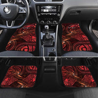 Personalised Polynesia Zodiac Scorpio Car Mats Galaxy Polynesian Pattern Chest Tattoo Style