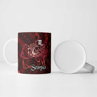 Personalised Polynesia Zodiac Scorpio Ceramic Mug Galaxy Polynesian Pattern Chest Tattoo Style LT14 - Polynesian Pride