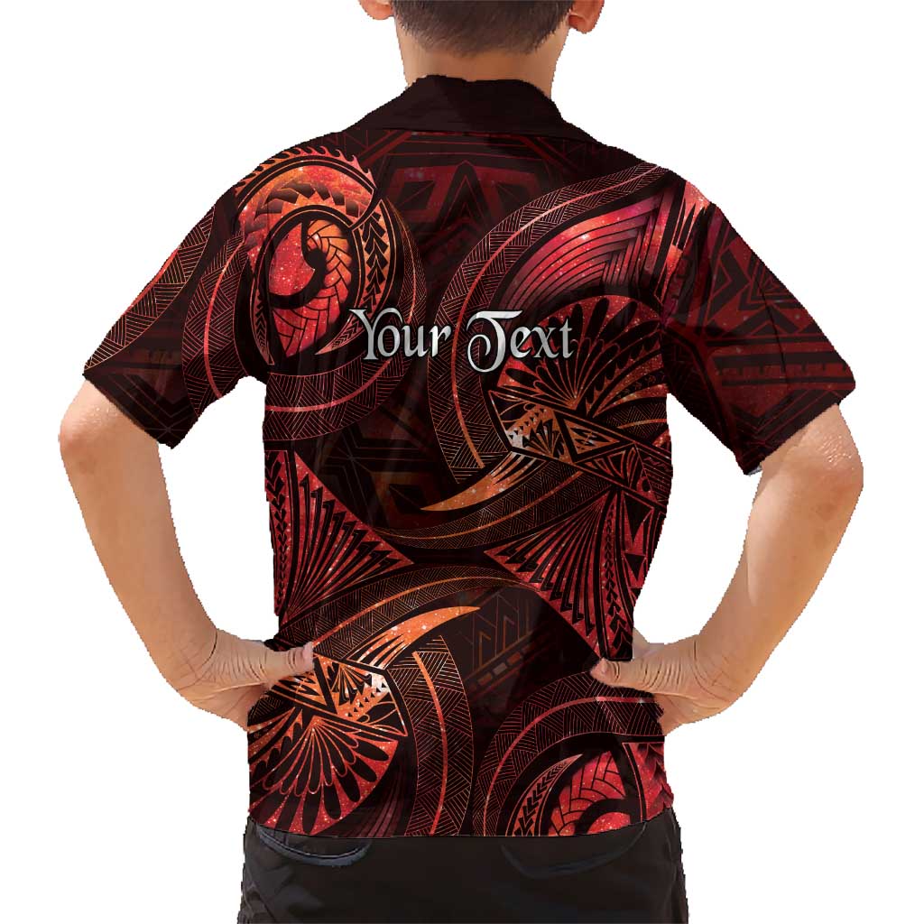 Personalised Polynesia Zodiac Scorpio Family Matching Summer Maxi Dress and Hawaiian Shirt Galaxy Polynesian Pattern Chest Tattoo Style LT14 - Polynesian Pride