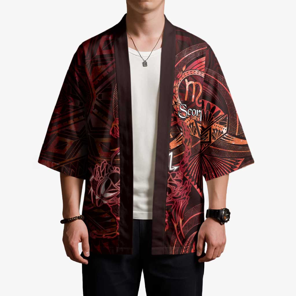 Personalised Polynesia Zodiac Scorpio Kimono Galaxy Polynesian Pattern Chest Tattoo Style LT14 - Polynesian Pride