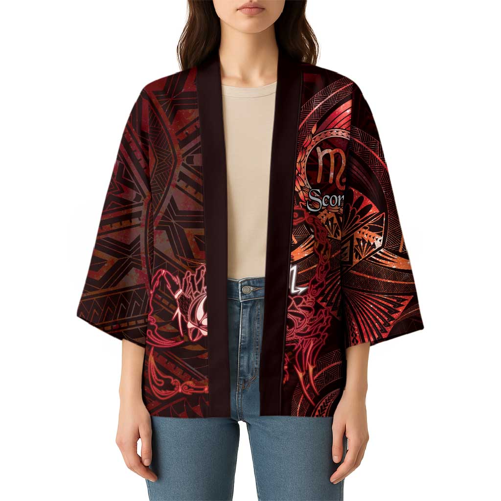 Personalised Polynesia Zodiac Scorpio Kimono Galaxy Polynesian Pattern Chest Tattoo Style LT14 - Polynesian Pride