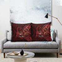 Personalised Polynesia Zodiac Scorpio Pillow Cover Galaxy Polynesian Pattern Chest Tattoo Style