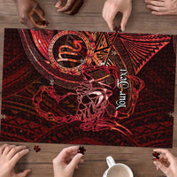 Personalised Polynesia Zodiac Scorpio Puzzle Galaxy Polynesian Pattern Chest Tattoo Style LT14 - Polynesian Pride