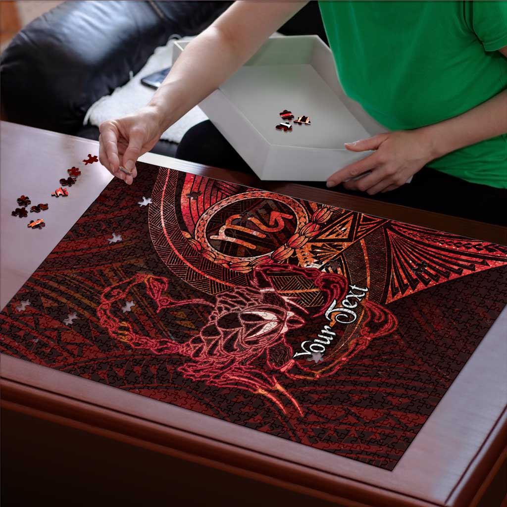 Personalised Polynesia Zodiac Scorpio Puzzle Galaxy Polynesian Pattern Chest Tattoo Style LT14 - Polynesian Pride