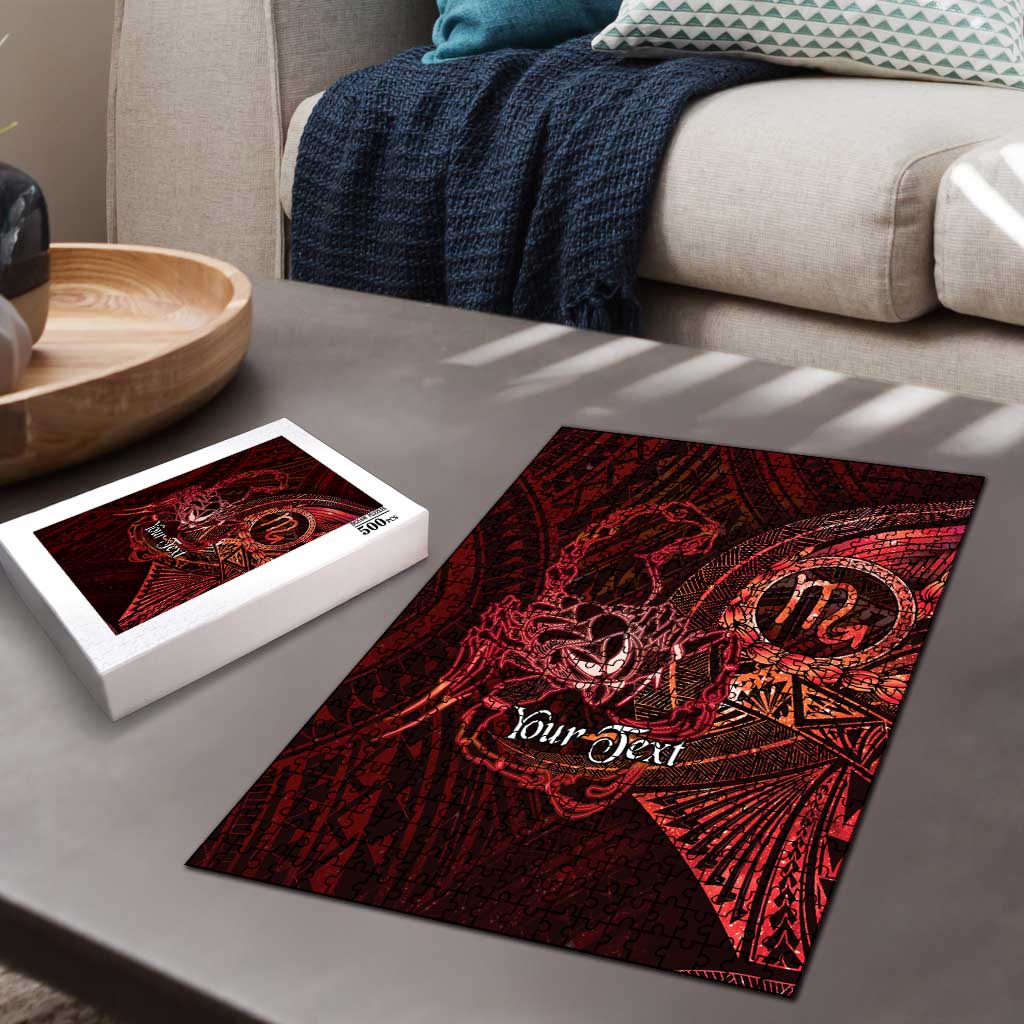 Personalised Polynesia Zodiac Scorpio Puzzle Galaxy Polynesian Pattern Chest Tattoo Style LT14 - Polynesian Pride
