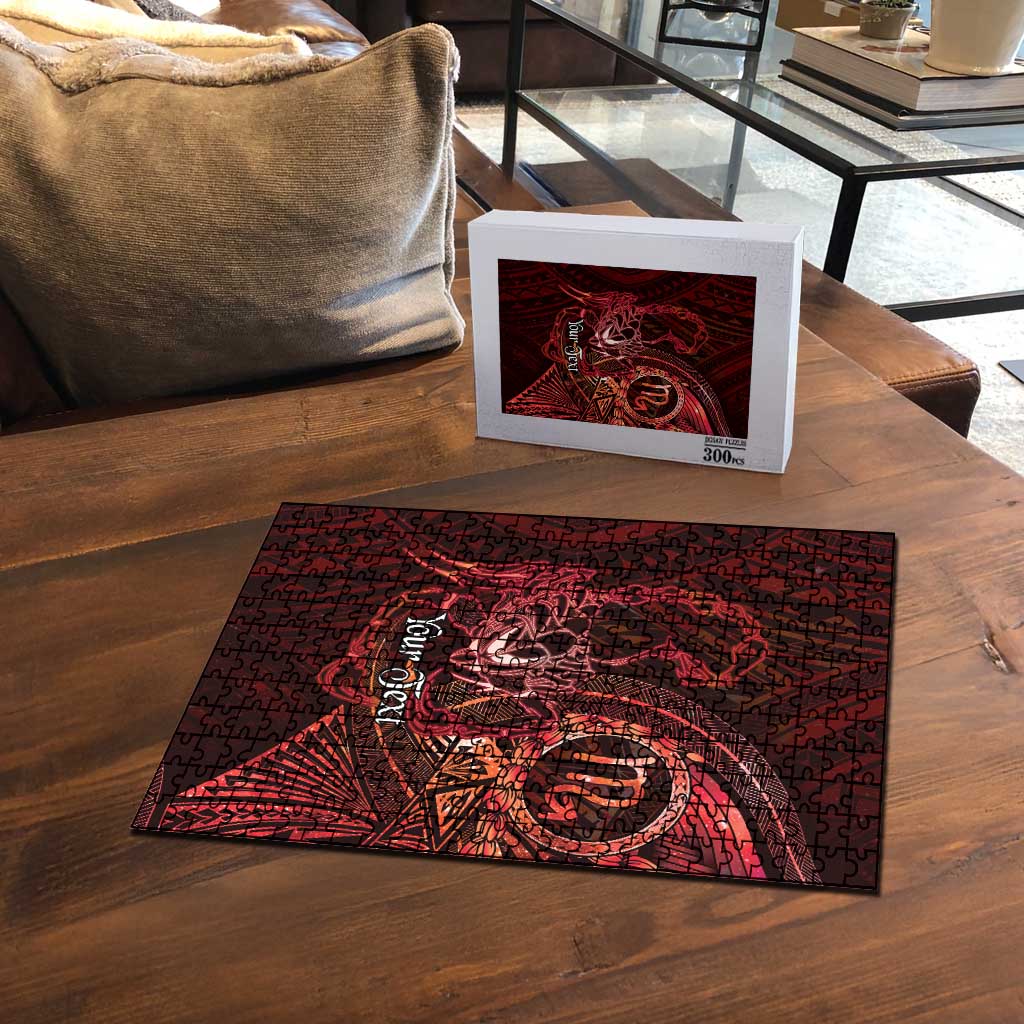 Personalised Polynesia Zodiac Scorpio Puzzle Galaxy Polynesian Pattern Chest Tattoo Style LT14 - Polynesian Pride