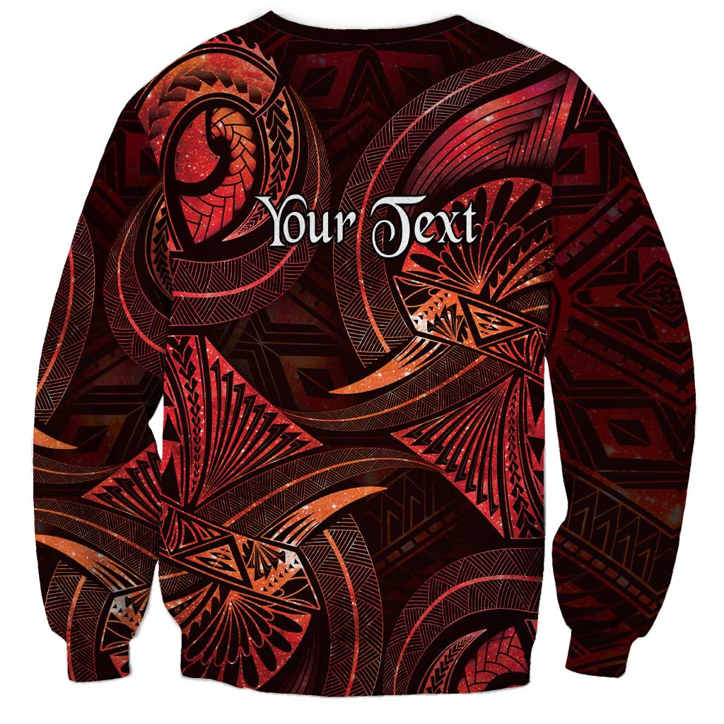 Personalised Polynesia Zodiac Scorpio Sweatshirt Galaxy Polynesian Pattern Chest Tattoo Style LT14 - Polynesian Pride