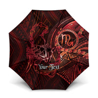 Personalised Polynesia Zodiac Scorpio Umbrella Galaxy Polynesian Pattern Chest Tattoo Style