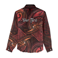 Personalised Polynesia Zodiac Scorpio Women Casual Shirt Galaxy Polynesian Pattern Chest Tattoo Style