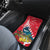 New Zealand Christmas In July Car Mats Tui Bird With Kowhai Meri Kirihimete