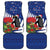 New Zealand Christmas In July Car Mats Fiordland Penguin With Pohutukawa Flower