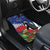 New Zealand Christmas In July Car Mats Fiordland Penguin With Pohutukawa Flower