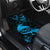 New Zealand Tui Bird Car Mats Aotearoa Maori Pattern - Blue