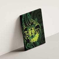 Kia Orana Kuki Airani Canvas Wall Art Cook Islands Tangaroa God Tatau Green LT14 - Polynesian Pride
