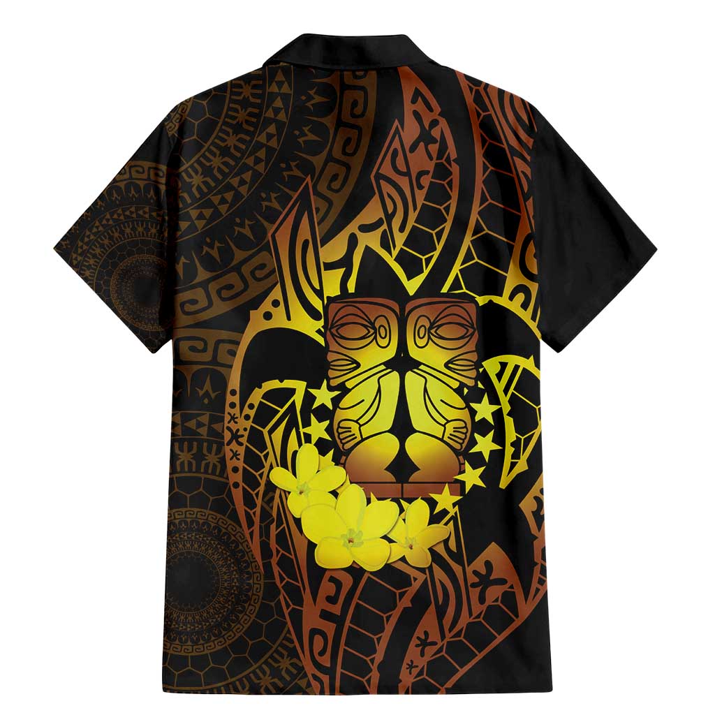 Kia Orana Kuki Airani Family Matching Mermaid Dress and Hawaiian Shirt Cook Islands Tangaroa God Tatau Gold