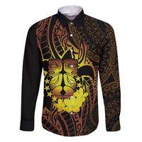 Kia Orana Kuki Airani Family Matching Puletasi and Hawaiian Shirt Cook Islands Tangaroa God Tatau Gold