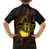 Kia Orana Kuki Airani Hawaiian Shirt Cook Islands Tangaroa God Tatau Gold