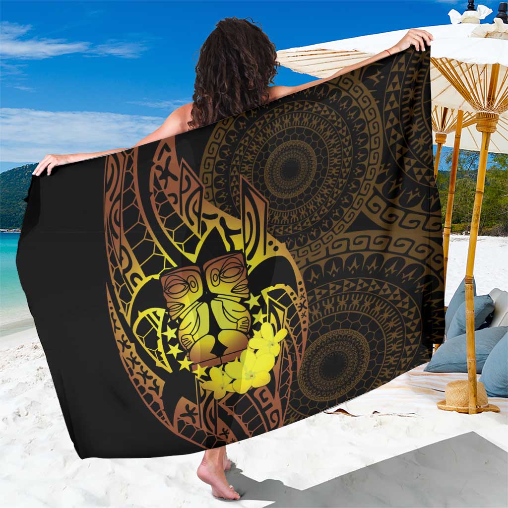 Kia Orana Kuki Airani Sarong Cook Islands Tangaroa God Tatau Gold