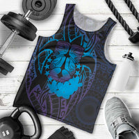 Kia Orana Kuki Airani Men Tank Top Cook Islands Tangaroa God Tatau Purple