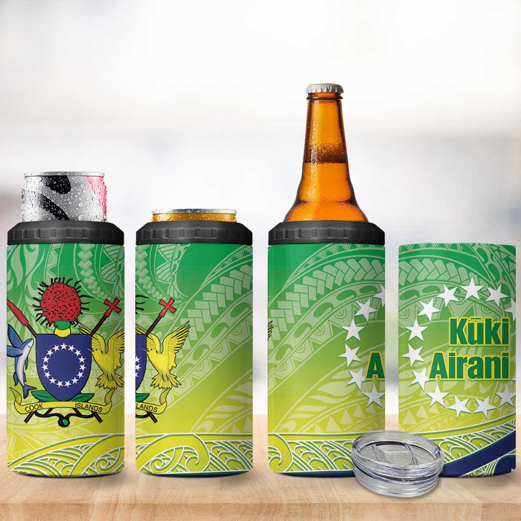 Te Maeva Nui Cook Islands 4 in 1 Can Cooler Tumbler 60th Independence Anniversary Proud LT14 - Polynesian Pride