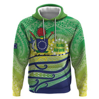 Te Maeva Nui Cook Islands Hoodie 60th Independence Anniversary Proud LT14 Pullover Hoodie Green - Polynesian Pride