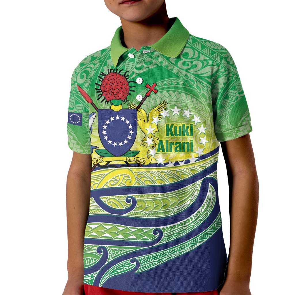 Te Maeva Nui Cook Islands Kid Polo Shirt 60th Independence Anniversary Proud