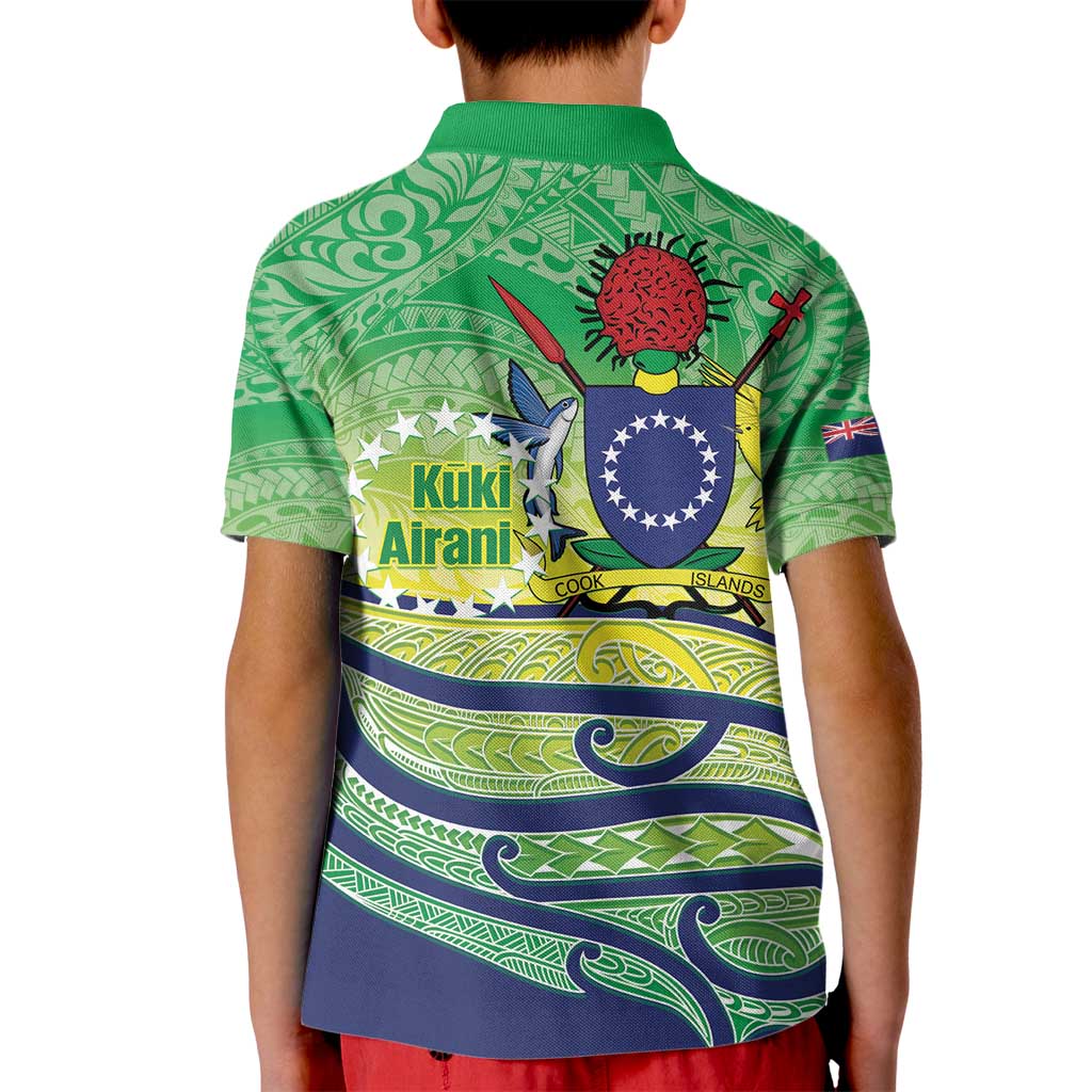Te Maeva Nui Cook Islands Kid Polo Shirt 60th Independence Anniversary Proud