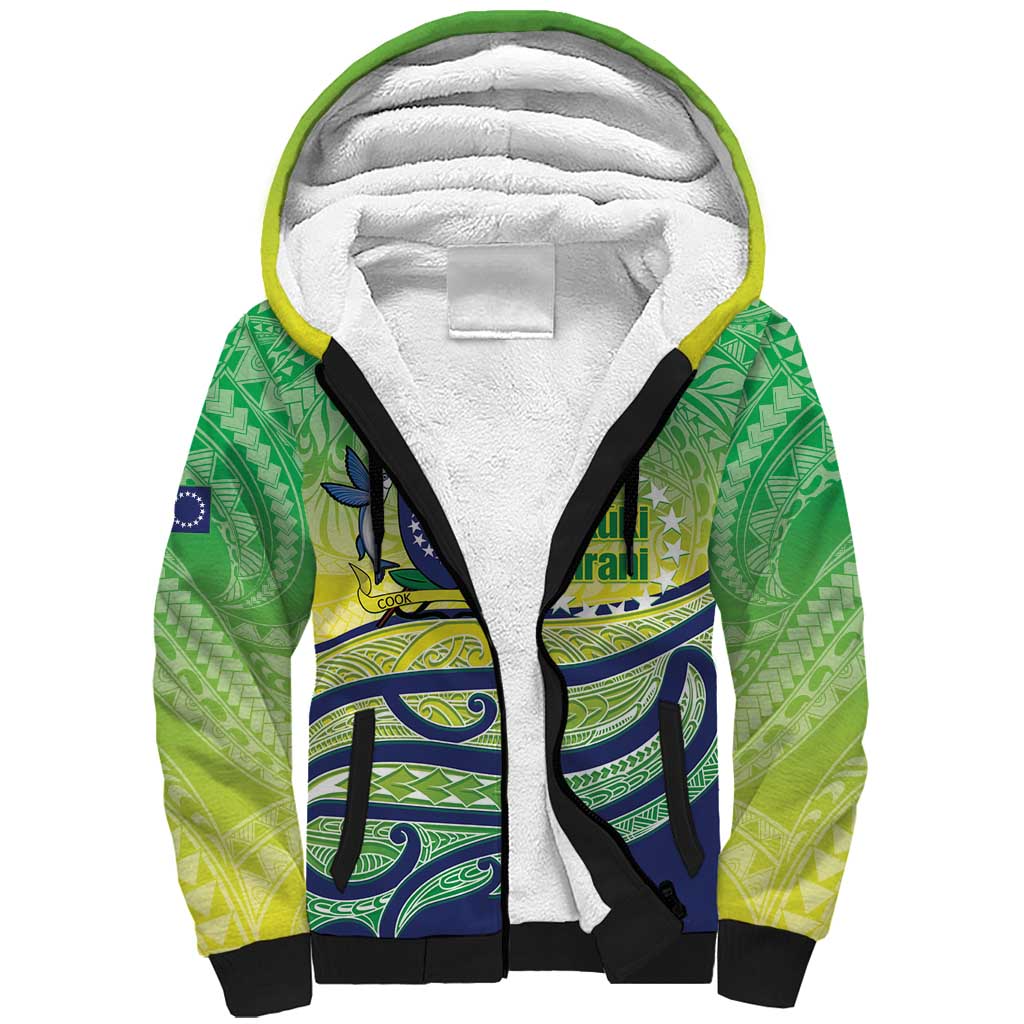 Te Maeva Nui Cook Islands Sherpa Hoodie 60th Independence Anniversary Proud