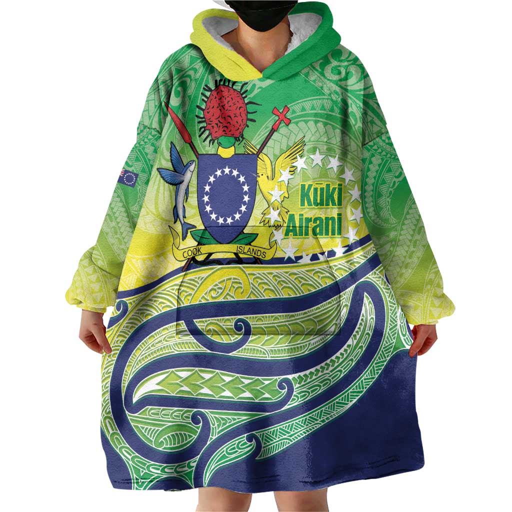Te Maeva Nui Cook Islands Wearable Blanket Hoodie 60th Independence Anniversary Proud LT14 - Polynesian Pride