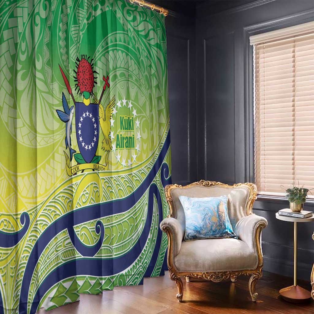 Te Maeva Nui Cook Islands Window Curtain 60th Independence Anniversary Proud LT14 - Polynesian Pride