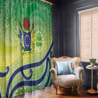 Te Maeva Nui Cook Islands Window Curtain 60th Independence Anniversary Proud LT14 - Polynesian Pride