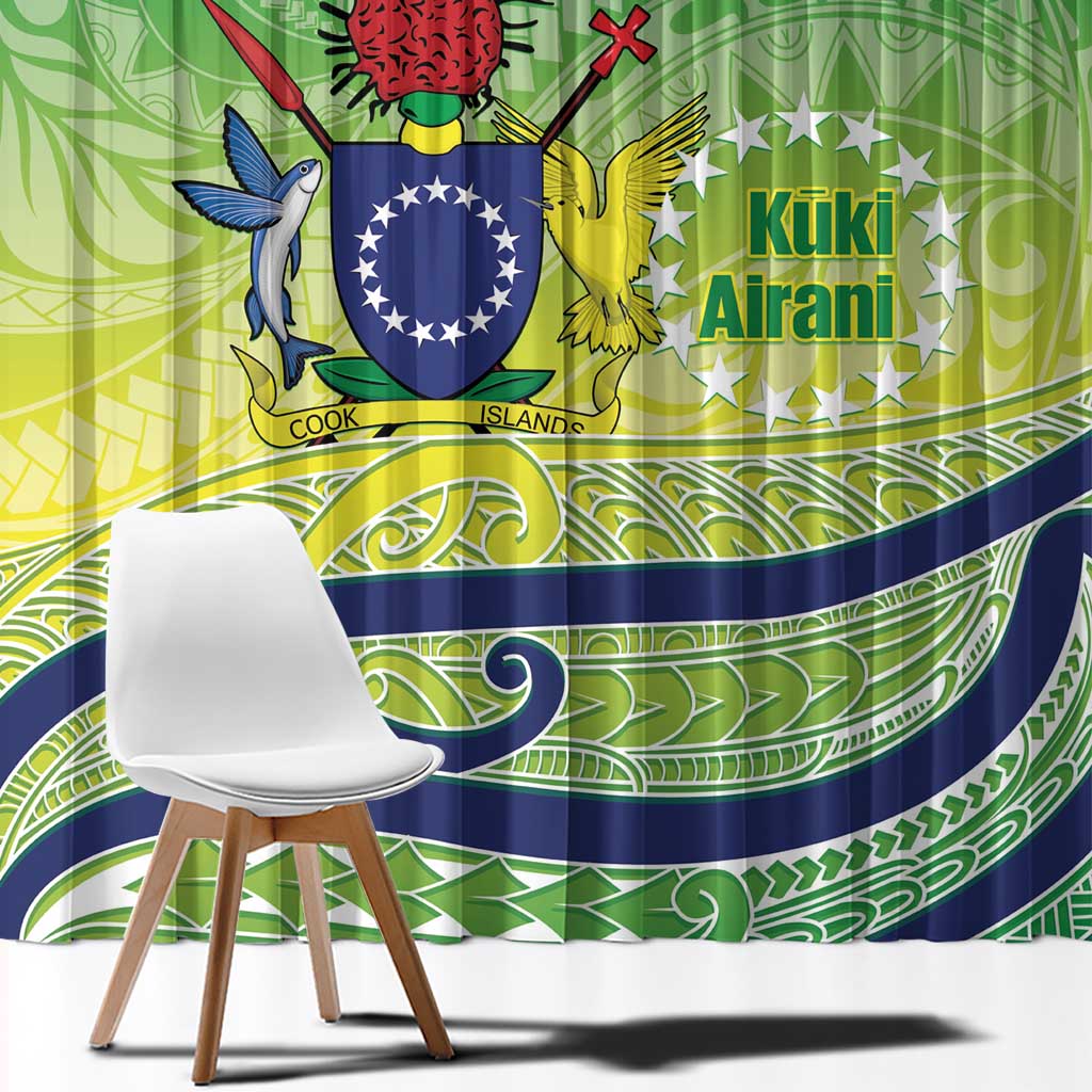 Te Maeva Nui Cook Islands Window Curtain 60th Independence Anniversary Proud LT14 - Polynesian Pride