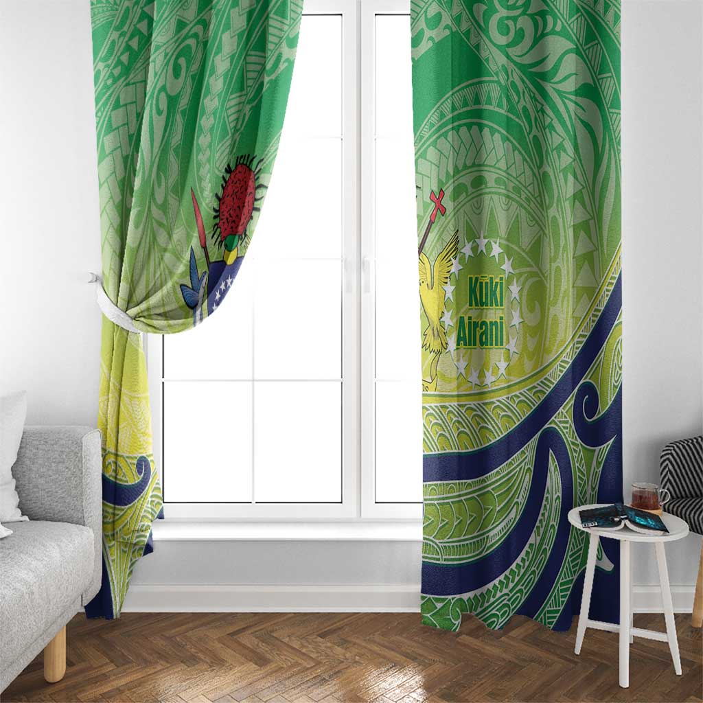 Te Maeva Nui Cook Islands Window Curtain 60th Independence Anniversary Proud LT14 - Polynesian Pride
