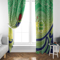Te Maeva Nui Cook Islands Window Curtain 60th Independence Anniversary Proud LT14 - Polynesian Pride