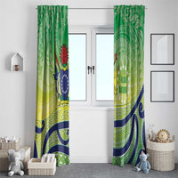 Te Maeva Nui Cook Islands Window Curtain 60th Independence Anniversary Proud LT14 - Polynesian Pride