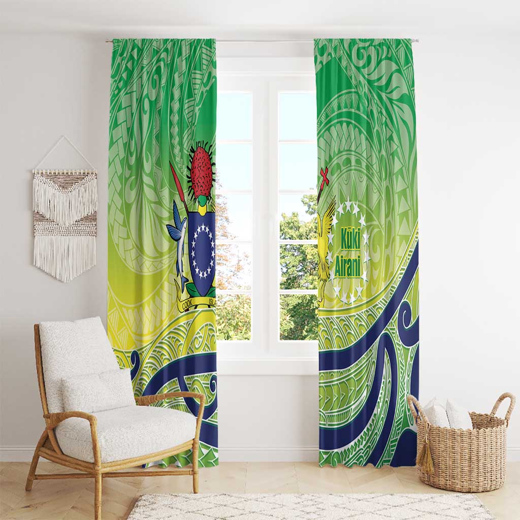Te Maeva Nui Cook Islands Window Curtain 60th Independence Anniversary Proud LT14 - Polynesian Pride