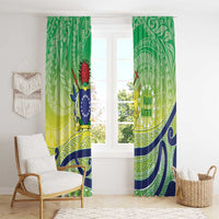 Te Maeva Nui Cook Islands Window Curtain 60th Independence Anniversary Proud LT14 - Polynesian Pride