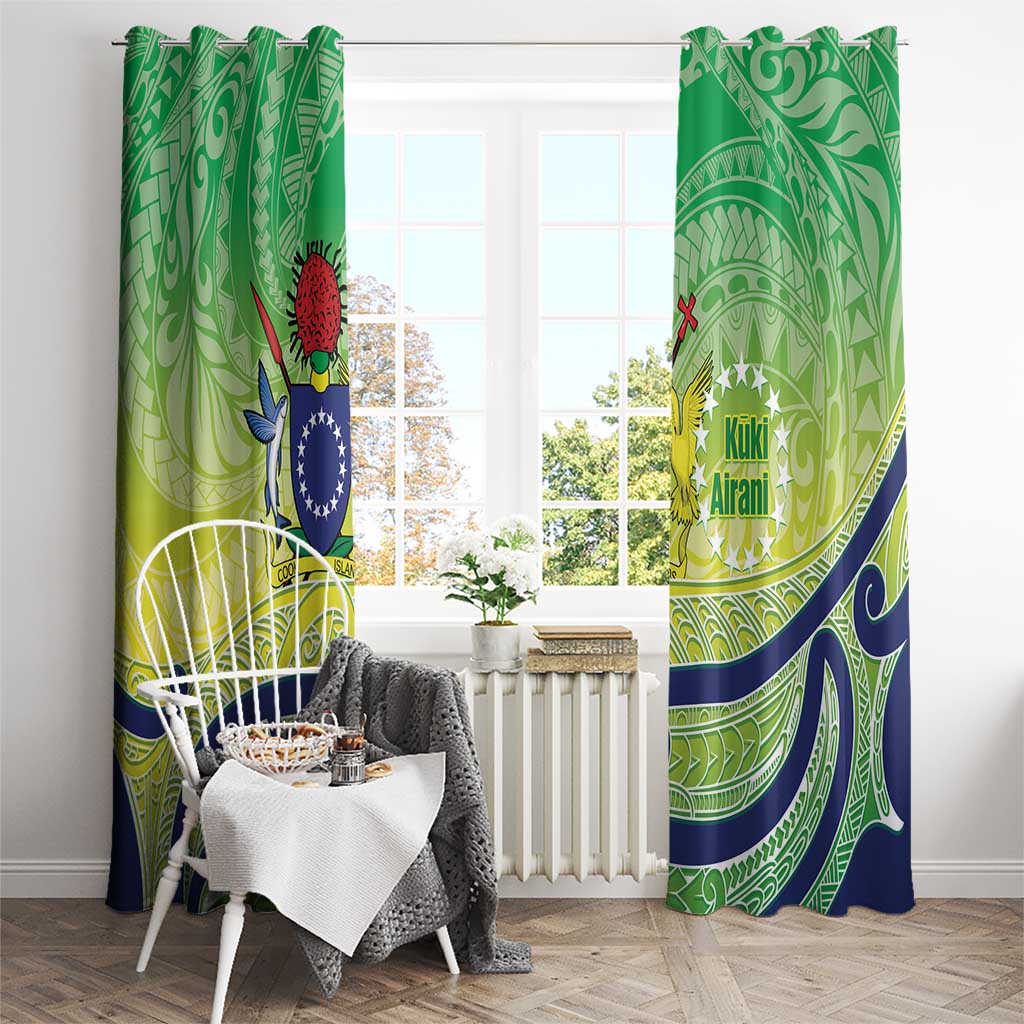 Te Maeva Nui Cook Islands Window Curtain 60th Independence Anniversary Proud LT14 - Polynesian Pride