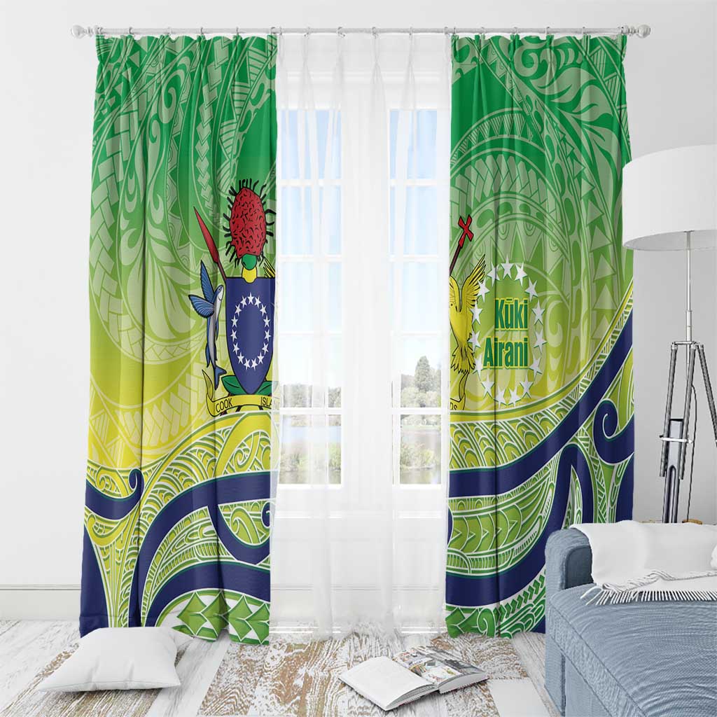 Te Maeva Nui Cook Islands Window Curtain 60th Independence Anniversary Proud LT14 - Polynesian Pride