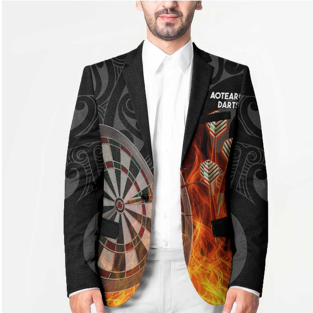 Personalised Aotearoa Darts Blazer Maori Koru Flaming Dartboard LT14 - Polynesian Pride