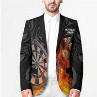 Personalised Aotearoa Darts Blazer Maori Koru Flaming Dartboard LT14 - Polynesian Pride