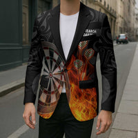 Personalised Aotearoa Darts Blazer Maori Koru Flaming Dartboard LT14 - Polynesian Pride