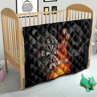 Personalised Aotearoa Darts Quilt Maori Koru Flaming Dartboard LT14 - Polynesian Pride