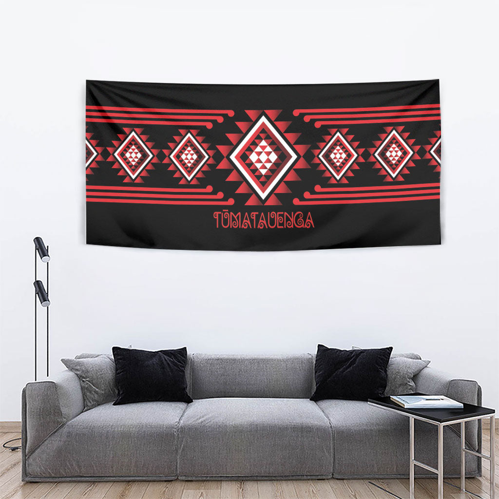 Aotearoa Atua Tumatauenga Tapestry Maori God Of War Taniko Motifs LT14 - Polynesian Pride