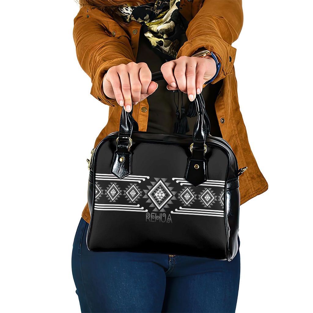 Aotearoa Atua Rehua Shoulder Handbag Maori God Of Healing Taniko Motifs
