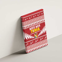 Tonga Rugby Christmas Canvas Wall Art Mate Maa Tonga Ngatu Pattern - Polynesian Pride