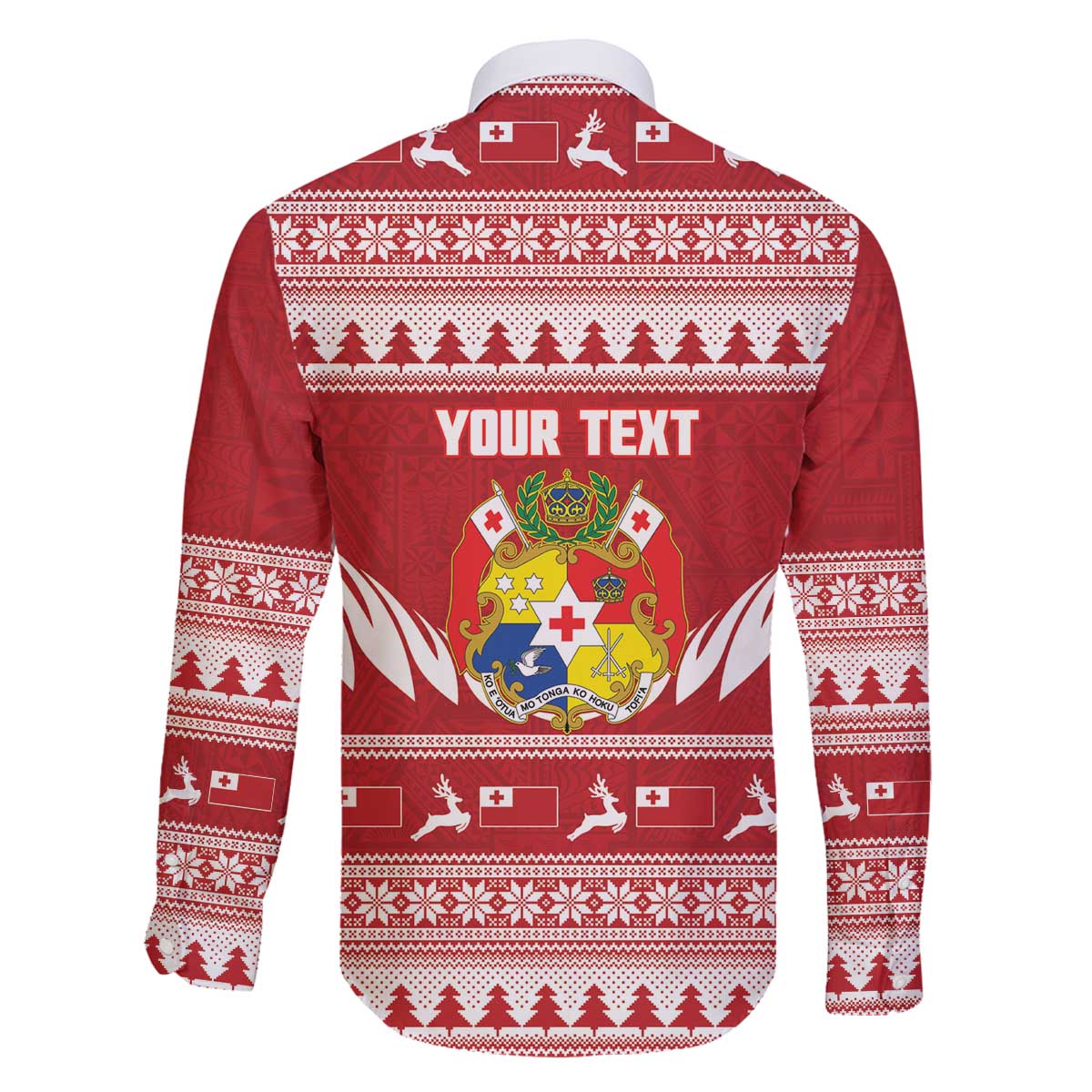 Personalised Tonga Rugby Christmas Family Matching Off The Shoulder Long Sleeve Dress and Hawaiian Shirt Mate Maa Tonga Ngatu Pattern - Polynesian Pride