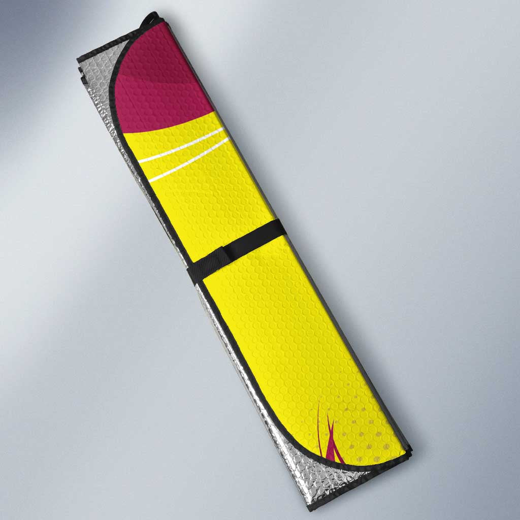 New Zealand and West Indies Cricket Custom Auto Sun Shade Black Cap Windies Together - Polynesian Pride