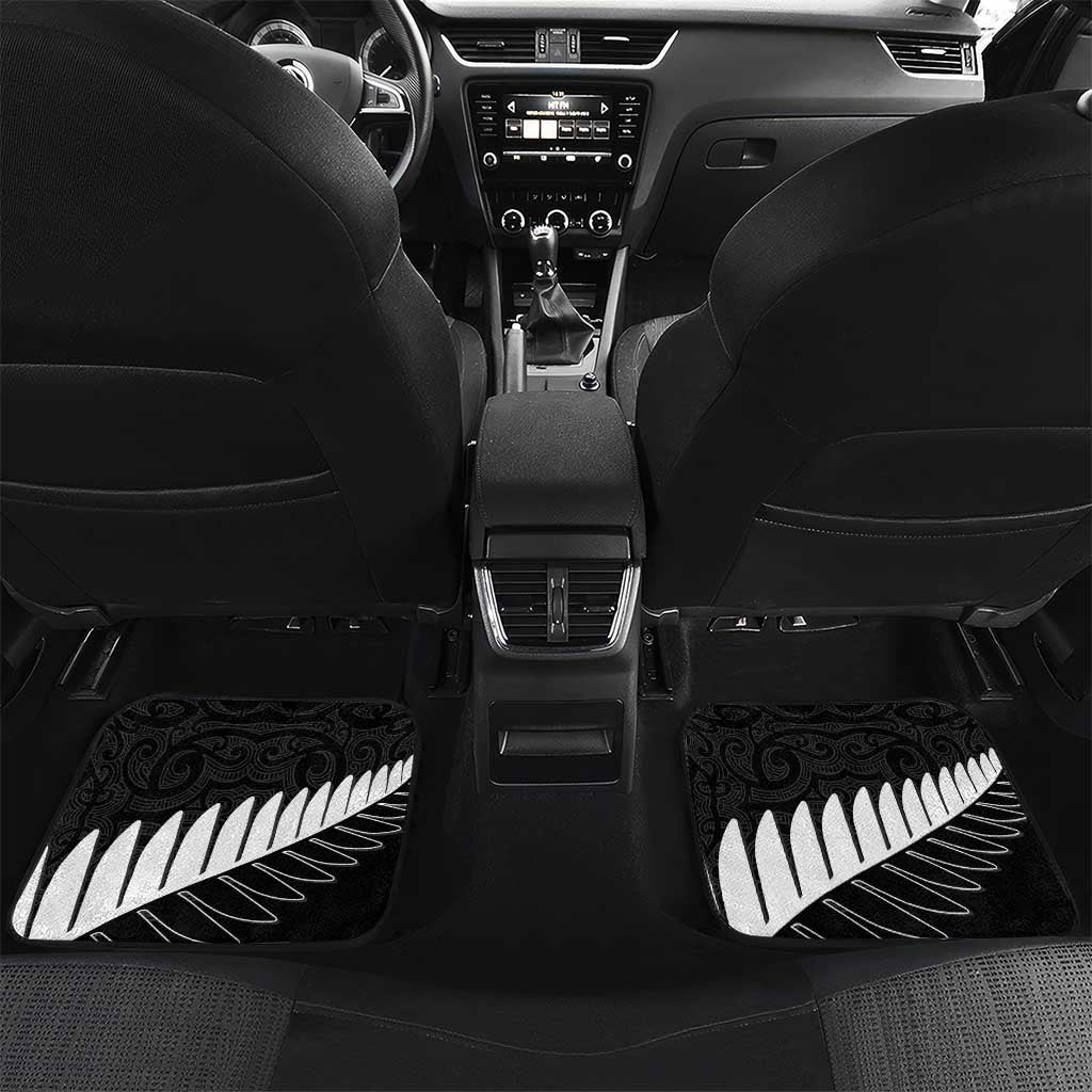 New Zealand and West Indies Cricket Custom Car Mats Black Cap Windies Together - Polynesian Pride